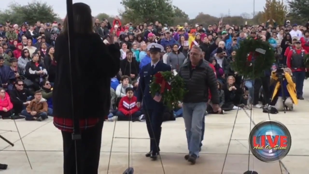 US Coast Guard Ceremonial Wreath Presentation 2017 Wreaths Across America San Antonio, TX