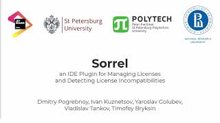 ICSME'21: Sorrel: an IDE Plugin for Managing Licenses and Detecting License Incompatibilities