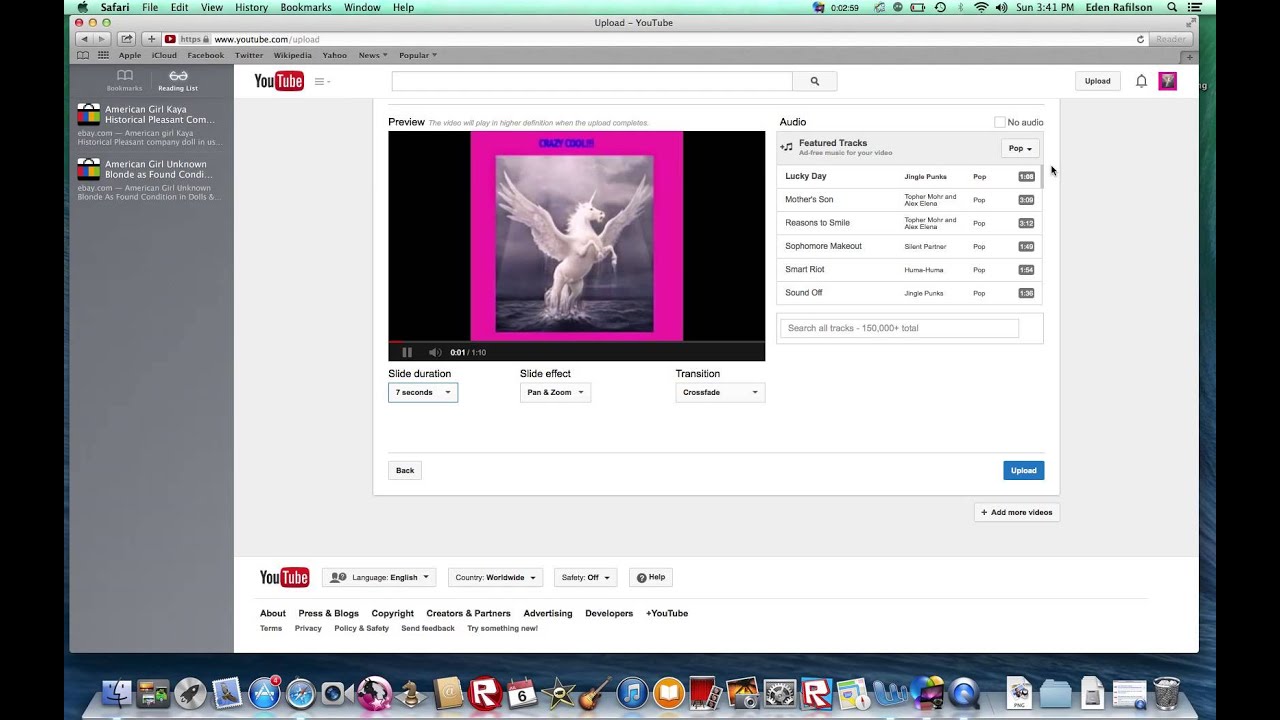 how to upload a slideshow on youtube YouTube