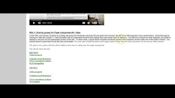 Paper assignment #1-how to complete wiki and  upload paper