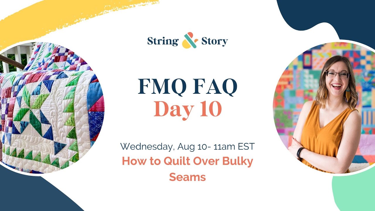 Как простегать объемные швы (день 10/12 FMQ FAQ)