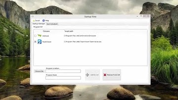 Auto Start Programs | Startup View tutorial
