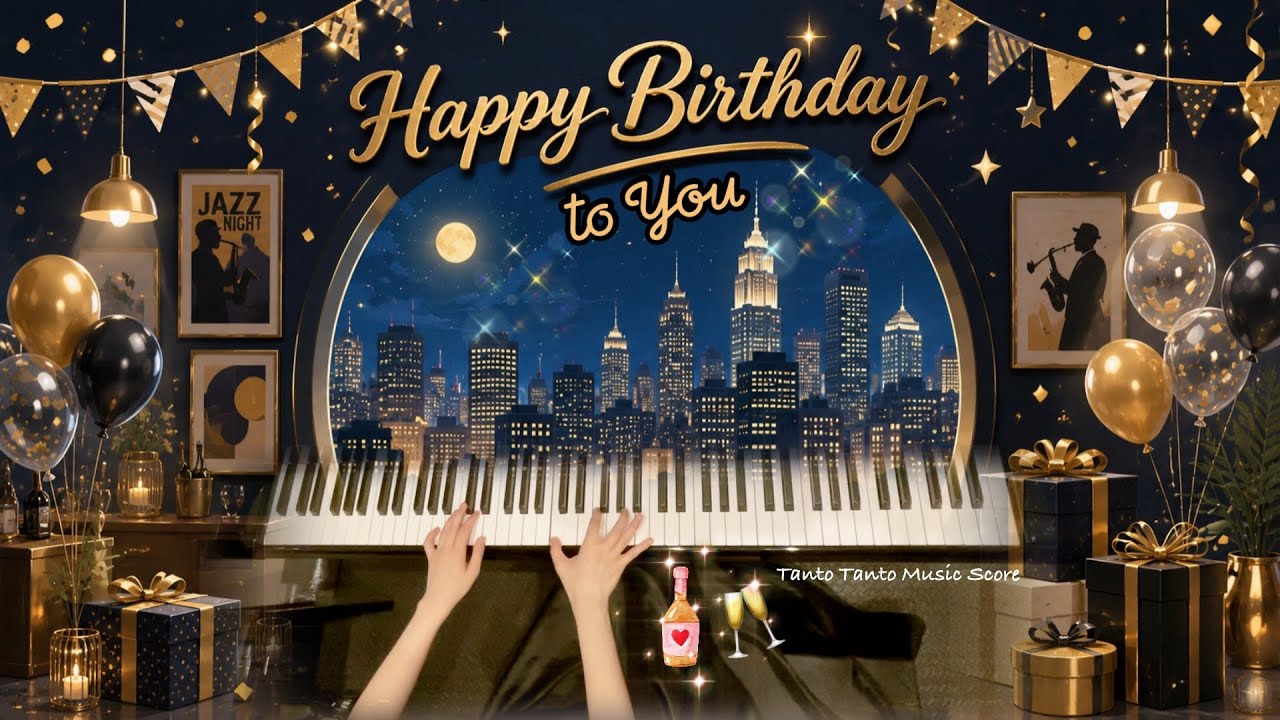 Happy Birthday to You Jazz Style【Arr.by Tanto Tanto】Piano Solo