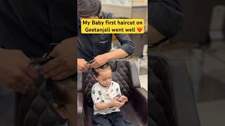 Gurvik first haircut #haircut #kidshaircut #trending g