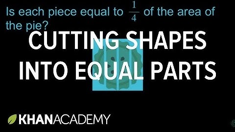 Cutting shapes into equal parts | Math | 3rd grade | Khan Academy