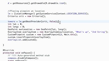 Android Application Development Tutorial - 143 - Criteria and getting Location