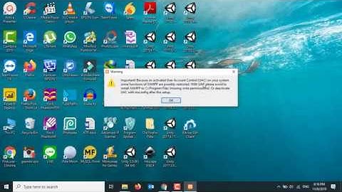 Troubleshooting UAC Windows 10 when installing Xampp