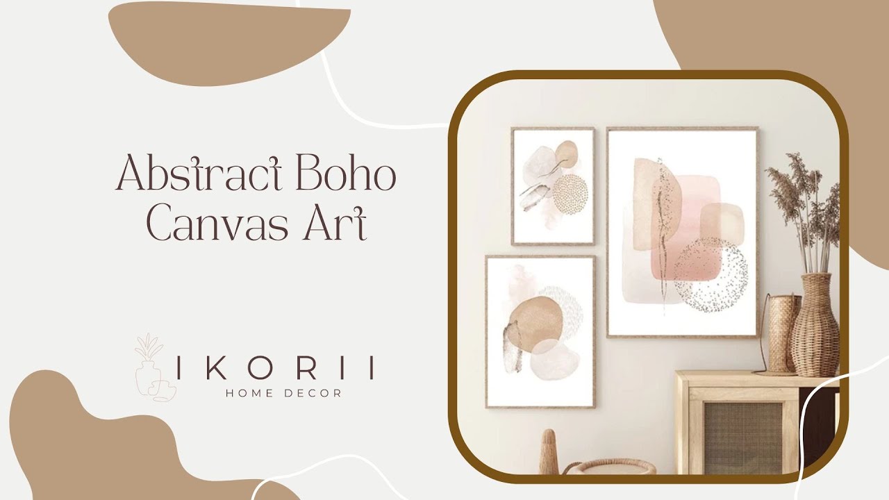 Abstract Boho Canvas Art YouTube