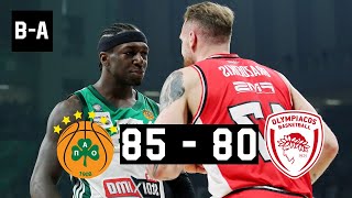 Panathinaikos - Olympiacos 85-80 | Full Highlights | Basket League Round 15 | 22.01.2024