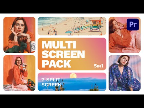 Multiscreen (7 split-screen) | Premiere Pro | Template | Tutorial