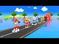 😱Long Slide Game With Cow Elephant Gorilla Hippopotamus Tiger 3d Animal Game Funny 3d Animals🦍🦁🐘