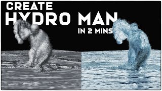 Create Hydro Man from Spiderman Far from home under 2 Mins in Blender | Water Simulation