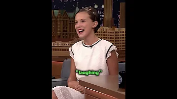 HOW WAS FIRST KISS WITH FINN WOLFHARD The Tonight Show Starring JimmyFallon Milliebobbybrown Short 