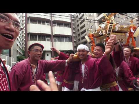 29年  浦和祭り  神輿パレード「大谷場氷川神社」迫力満点です。