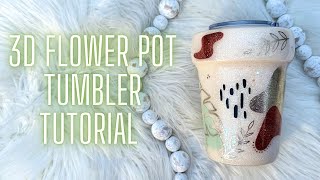 Abstract Boho 3D Tumbler Tutorial