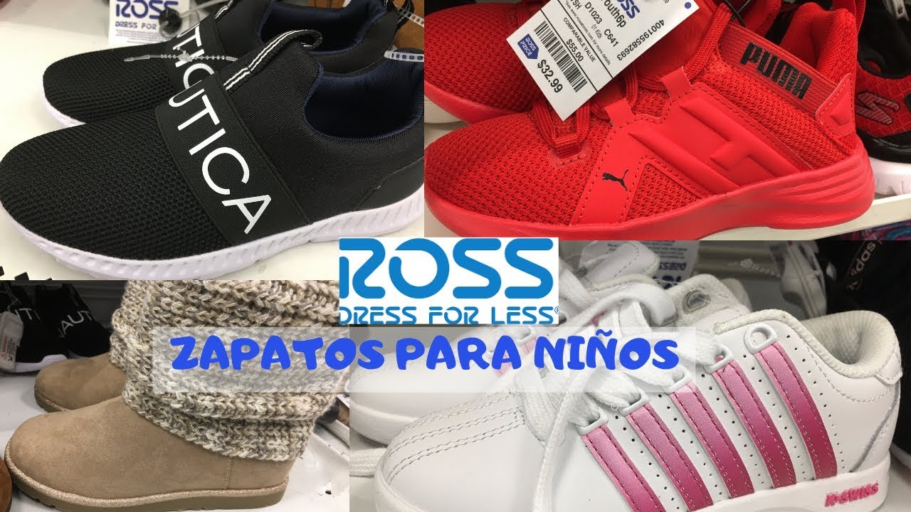 Zapatos para niños de marca en la tienda Ross Tenis, botas y muchos estilos  más - YouTube