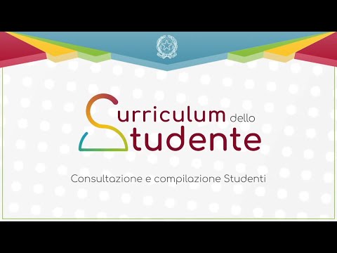 Consultazione e compilazione del Curriculum