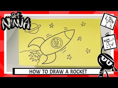 How to Draw a Rocket (Art Ninja)