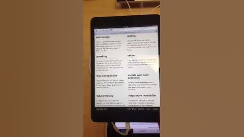Fixed positioned footer on iPad Mini