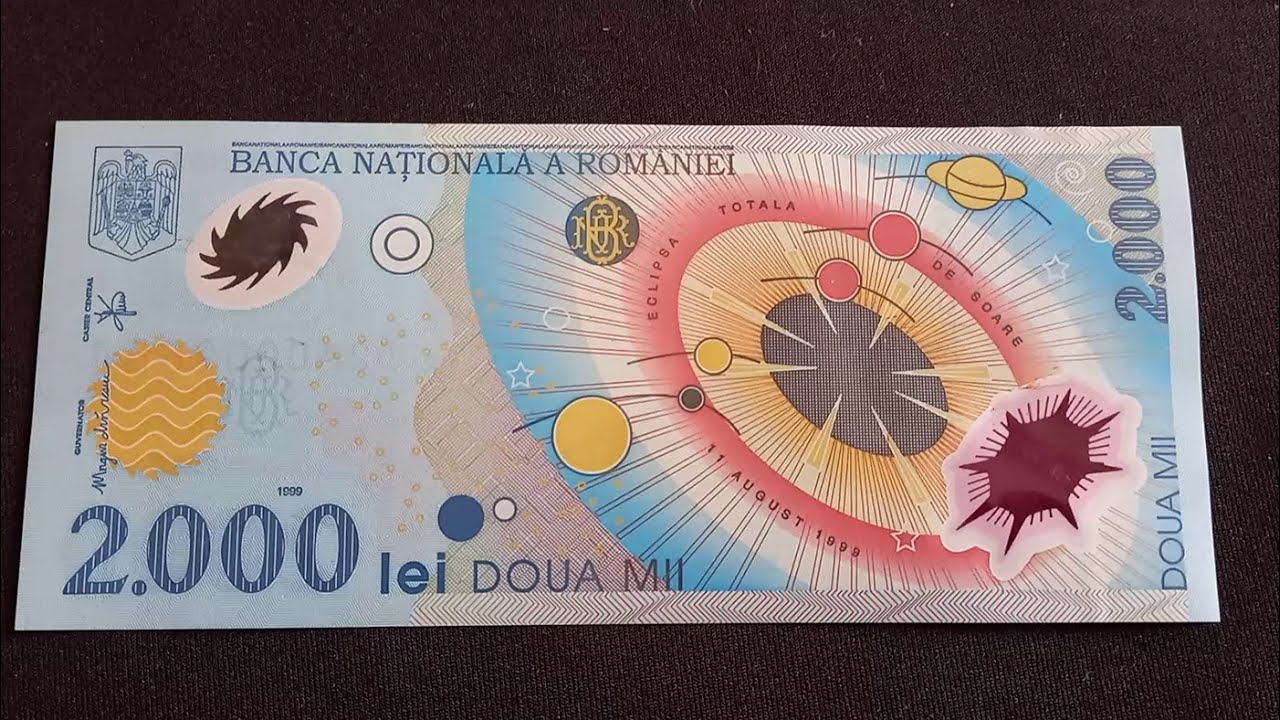 ROMANIA 2000 Lei (1999) 'Solar Eclipse' | Banknote Encyclopedia - YouTube
