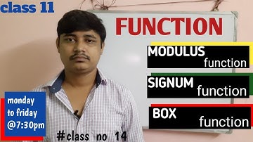 FUNCTION | অপেক্ষক । SIGNUM FUNCTION | MODULUS FUNCTION | CLASS 11 MATH | MATH 4ALL BONGO SHIKKHA