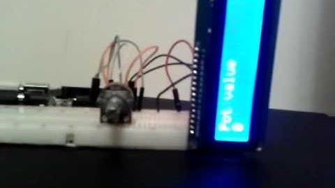 Arduino Potentiometer LCD I2C bought on ebay