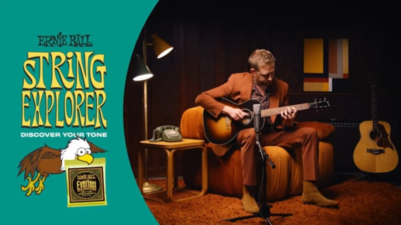 Ernie Ball String Explorer: Acoustic Everlast Coated 80/20 - Gibson L ...