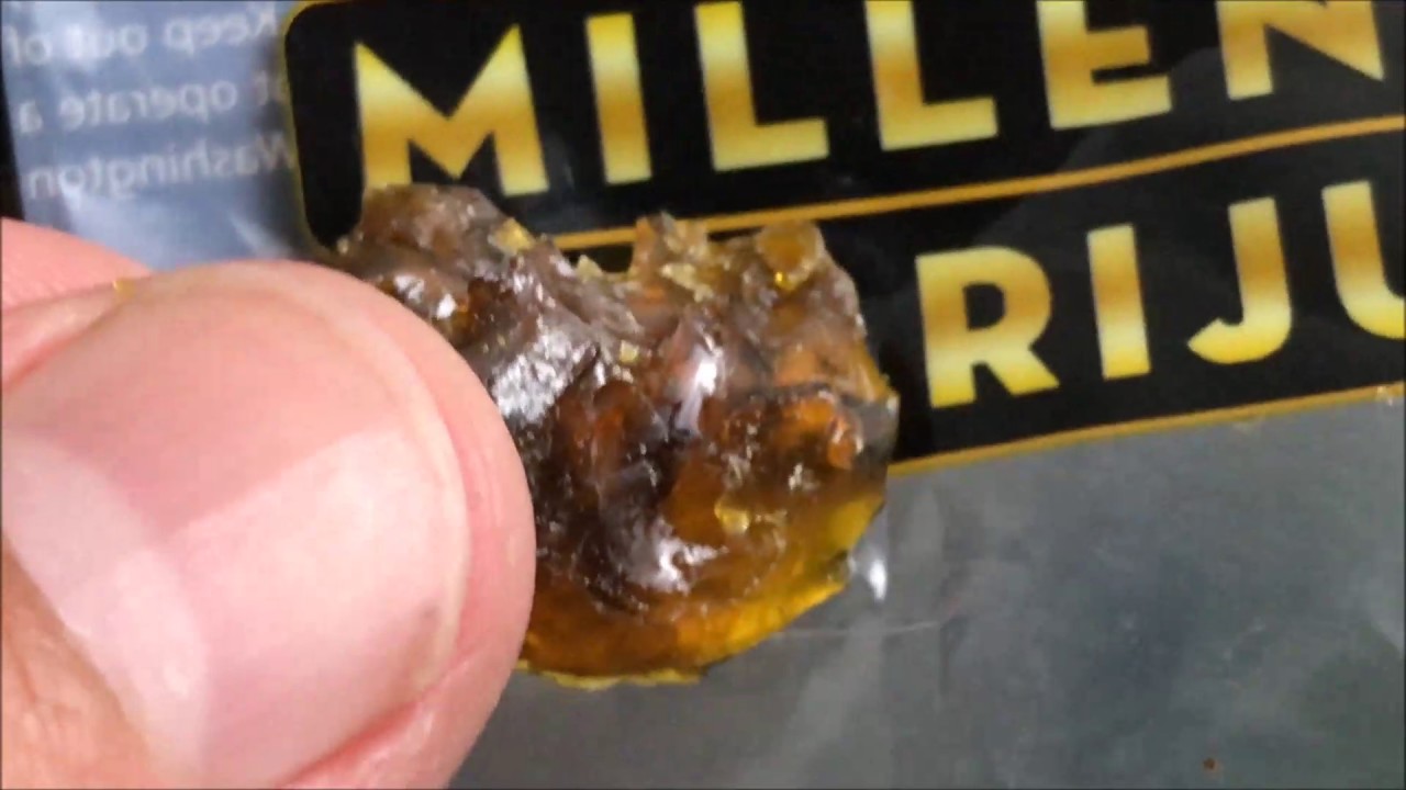 Recreational Cannabis Review of Pineapple Skunk Shatter By Millennium Marijuana
