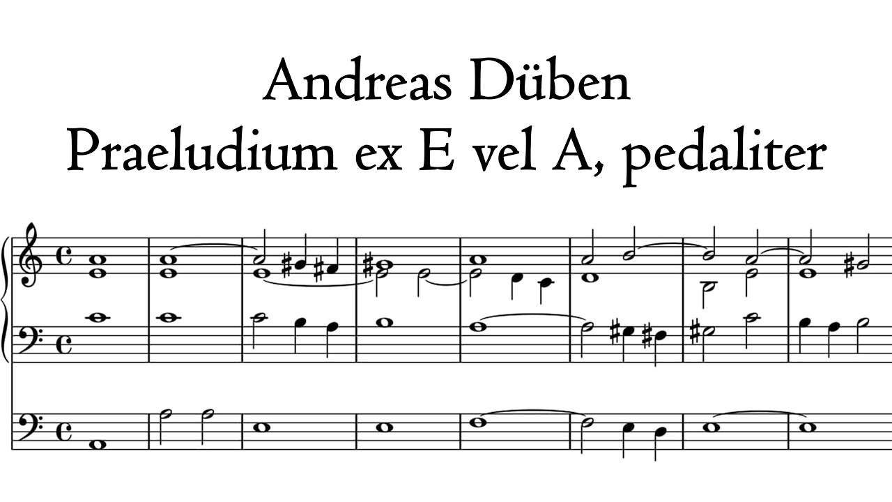 Düben - Praeludium A-moll / A minor - Klais organ, Lubin, Hauptwerk