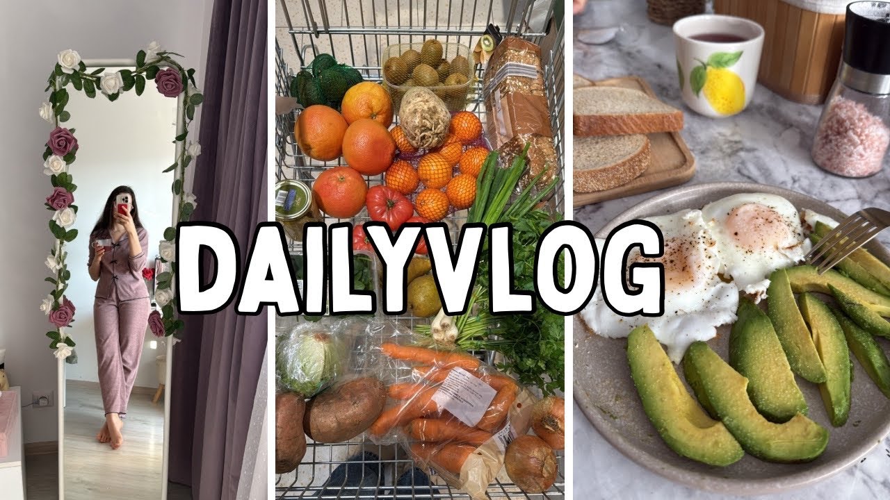 DailyVlog ❤️ Sunt răcită | Haul Lidl | Sesiune de skincare cu Andrei | Electroliți