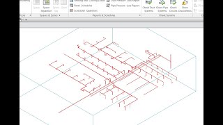 حصر اطوال مواسير ال Fire باستخدام برنامج ريفيت piping bill of quantity using revit