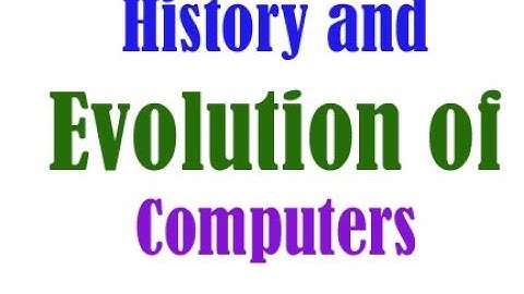 Standard 9 | Chapter 2 | History and Evolution of Computers | GSEB