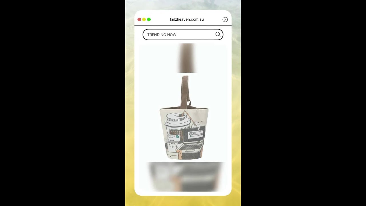 Cartoon Style Handbag - Cute Portable Outdoor - Work Progress