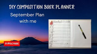 DIY Composition Book Planner - September Plan with Me - Week 4!