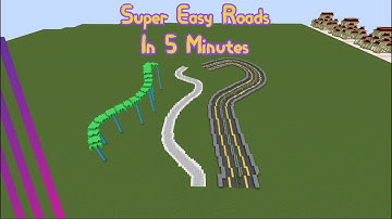 Super Easy Roads in 5 Minutes - Minecraft Building Tutorial
