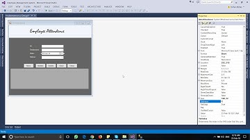 13. Employee Attendence Form - Employee Management System using Gaframework in C#
