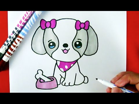 How to Draw  A CUTE  PUPPY  EASY YouTube