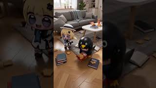 What a mess!😅#cute#funny #chibi #memes #gugugaga #arknightsendfield #penguin #phoebe #wutheringwaves