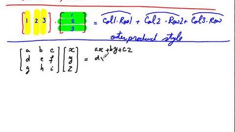 Different styles for Matrix multiplication, Lecture 8