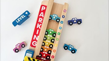Toy Learning Video for Kids - Counting and Stacking Colored Cars!