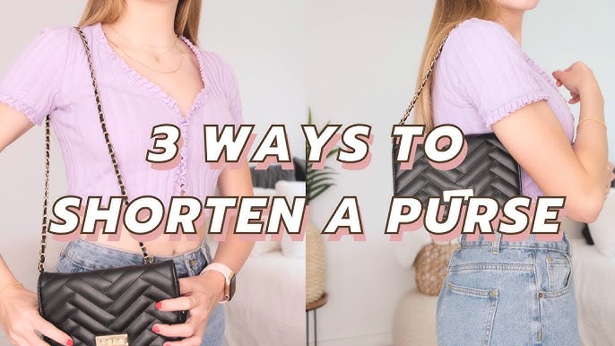 3 Ways to Shorten a Purse to Shoulder Bag (DIY Purse Hacks and