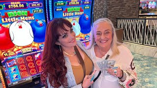 MY MOM & I PLAYED SLOTS for Her BIRTHDAY ! 🎉🎰