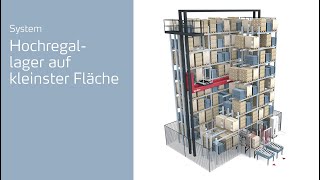Hochregallager Auf Kleinster Fläche Kardex Mtower