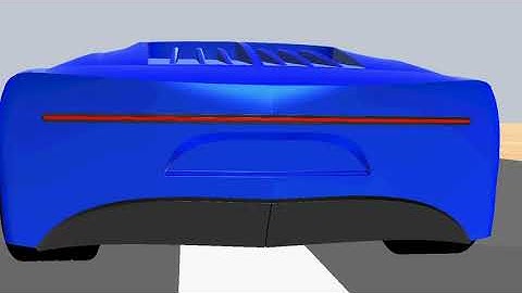 2021 Bugatti Chiron Concept Animation in solidworks