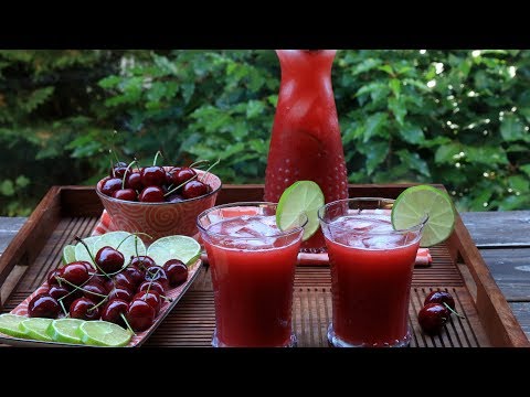 Video: Cherry Lemonade - A Step By Step Recipe With A Photo
