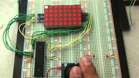 Shifting an Illuminated LED Left/Right with Variable Speed Using a Joystick