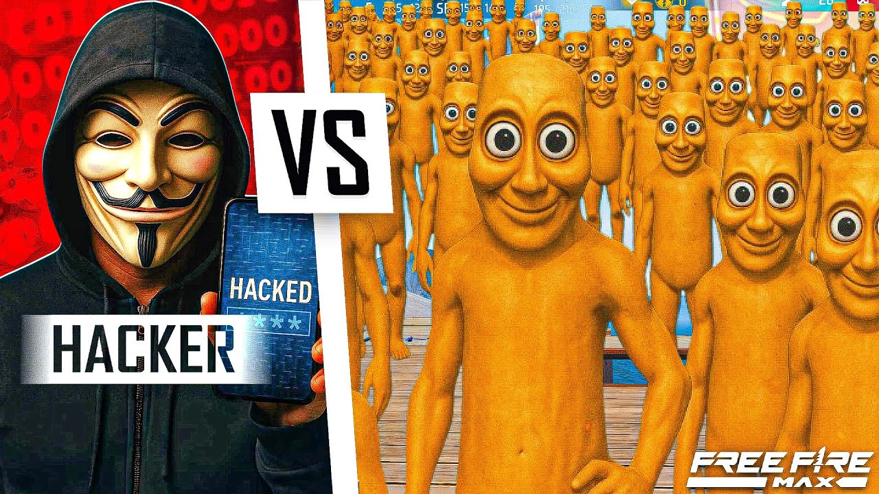 50 TUNG TUNG SAHUR vs 1 HACKER 😱 | Who Will Win? Free fire 🔥