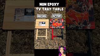 Non Epoxy Tv Tray Table #epoxy #tvtray #diy #craft #resin #atlanta #explore #viralshorts