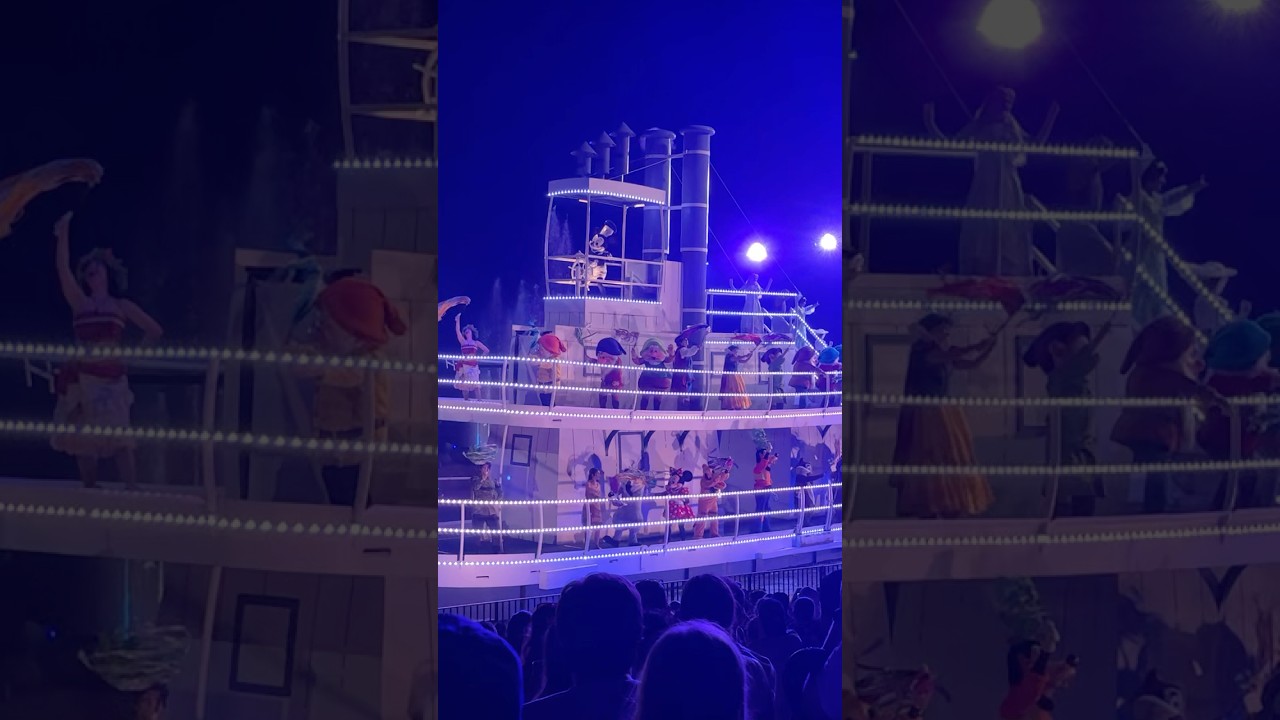 Mickey Driving the boat 