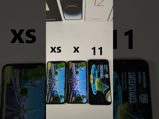 iPhone 11 VS iPhone X VS iPhone XS - PUBG Speed Test!